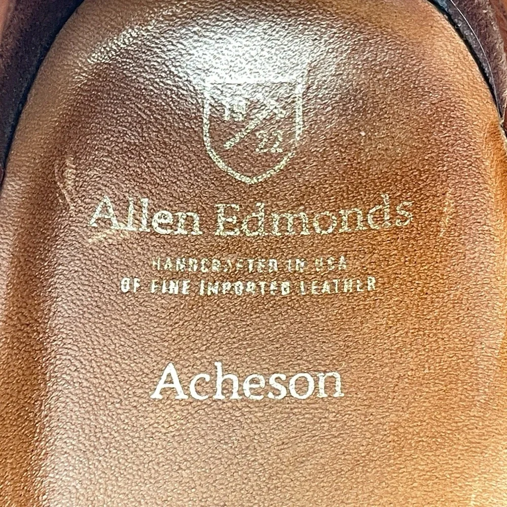 Allen Edmonds Acheson Tassel Loafers Mens Size 9.5 D Brown Leather Dress Shoes